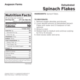 Augason Farms Dehydrated Spinach Flakes #10 Can