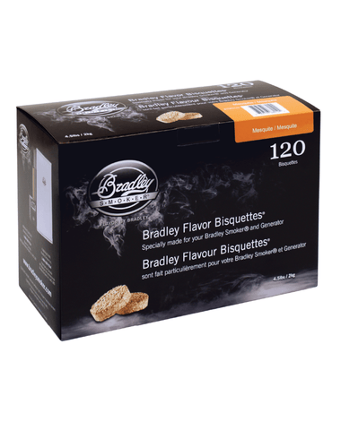 Bradley Smoker Mesquite Wood Bisquettes - 120 Pack