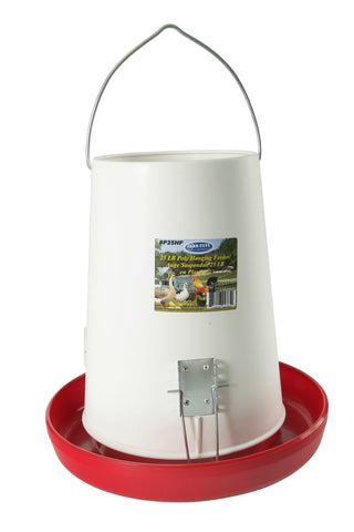 Farm-Tuff Hanging Poultry Feeder - 25 lbs Capacity