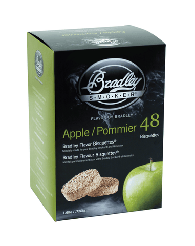 Bradley Smoker Apple Wood Bisquettes - 48 Pack
