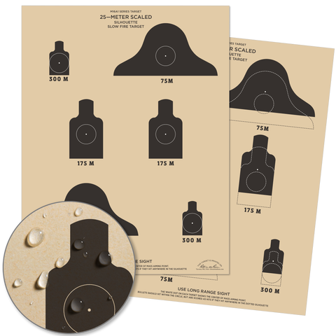 Rite In The Rain Weatherproof 25m Slow Fire Qualification Targets - 100 Pack