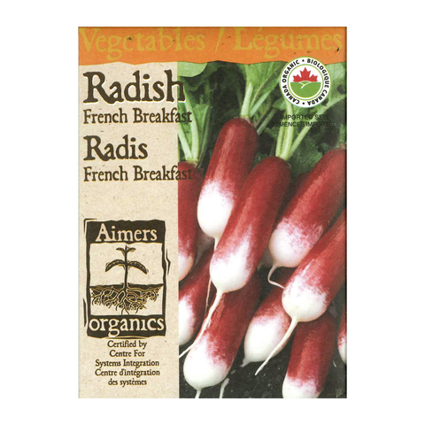 Aimers Organics Seeds - Radish - French Breakfast