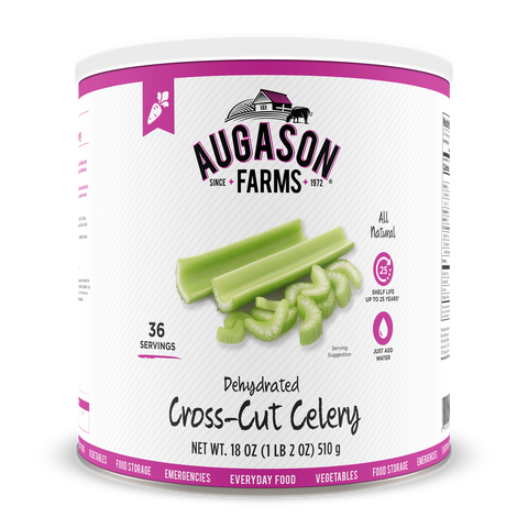 Augason Farms Dehydrated Cross Cut Celery #10 Can