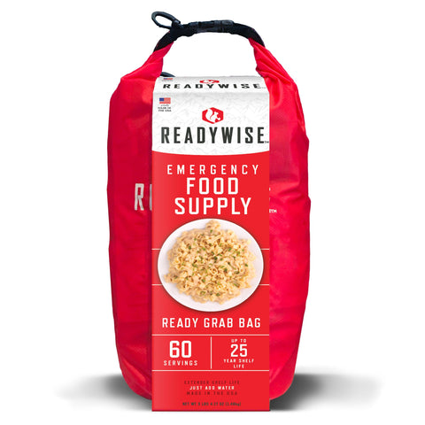 ReadyWise Emergency Food Supply Ready Grab Bag - 60 Servings