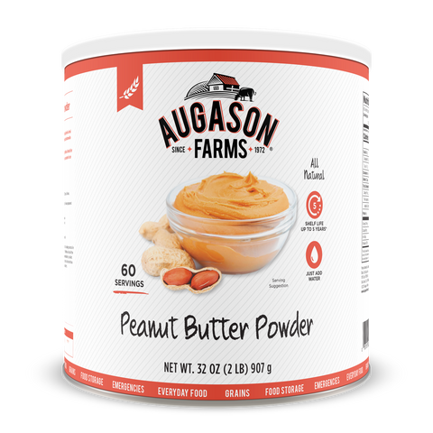 Augason Farms Dehydrated Peanut Butter Powder #10 Can