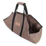 White Duck Boat Shape Canvas Firewood Log Carrier