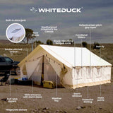 White Duck Alpha Wall Tent - 16ft x 24ft