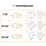 White Duck Prota Canvas Tent - 10ft x 10ft