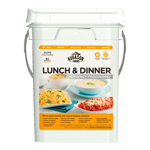 Augason Farms Emergency Food Supply Lunch & Dinner Pail
